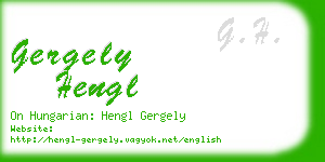 gergely hengl business card